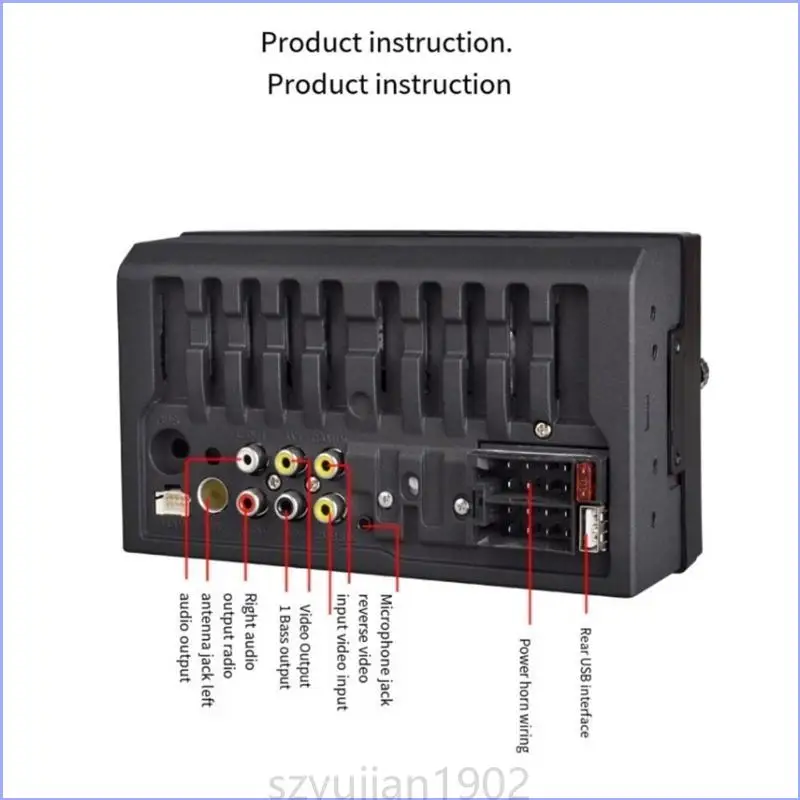 124B CAR Multimedia Player Double DIN يدعو الصوت 7 بوصات شاشة LCD-TouchScreen MP5