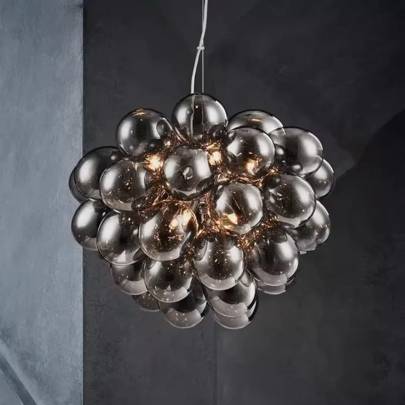 New designer style magic beans Nordic fashion living room pendant light sales office dining room glass bubble ball chandelier