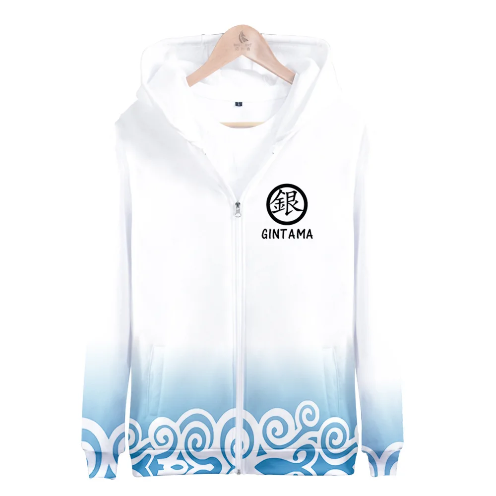 Новинка толстовка с капюшоном из аниме GINTAMA Sakata Gintoki осенне-зимние толстовки с капюшоном с серебристой душой Мужская/Женская толстовка для отдыха пальто
