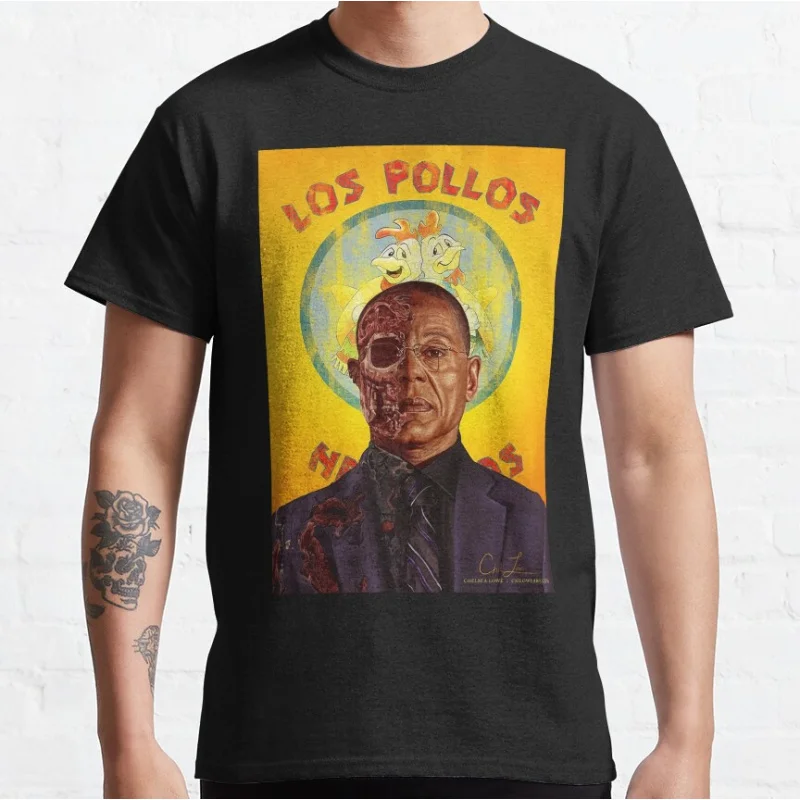 

Gustavo Fring American Crime Drama Breaking Bad fan art graphic t shirts large size tee Unisex Adult all size S-6XL