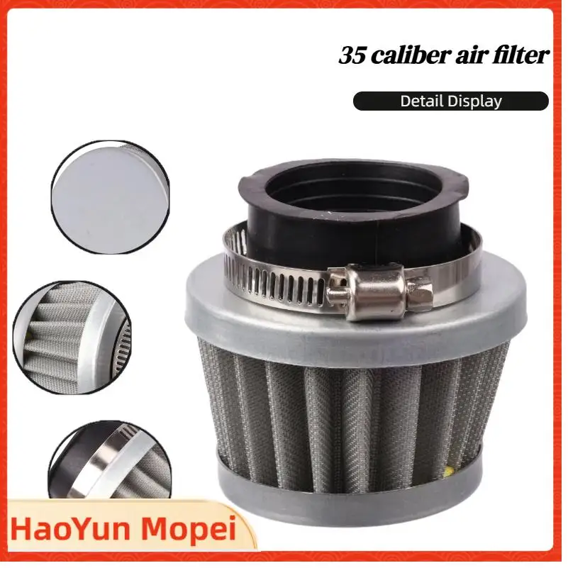 Motorcycle 35mm  Air Filter Mushroom Head Filters Universal Carburetor Air Intake Filter Cleaner Motocross ATV Dirt Bike
