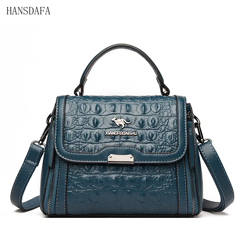 

High Quality Crocodile Pattern Leather Women Handbags Luxury Brand Female Shoulder Bag Fashion Messenger Bag New Ladies Tote Sac