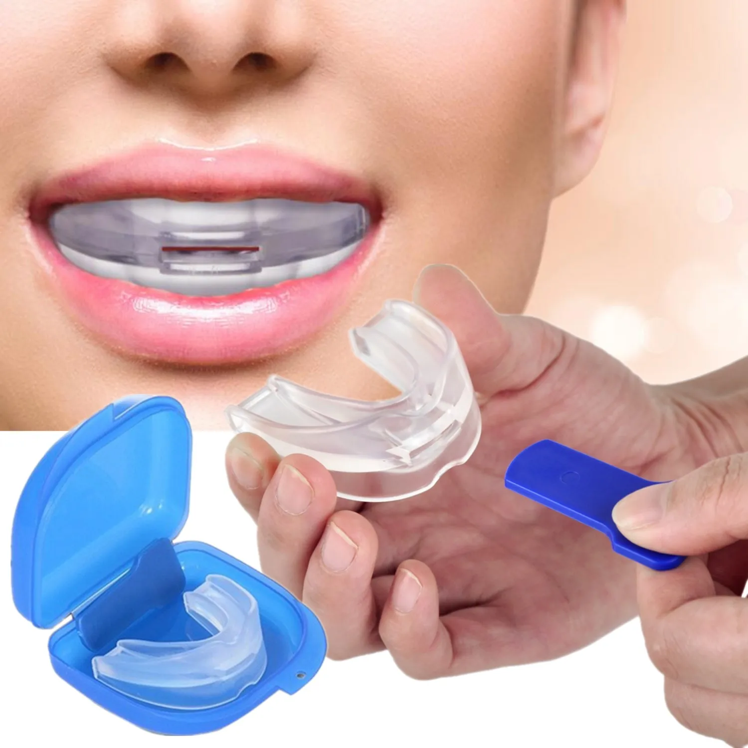 

Регулируемый противоснорный мундштук — комфортное средство для сна на ночь, многоразовый стоппер от храпа для тихого сна