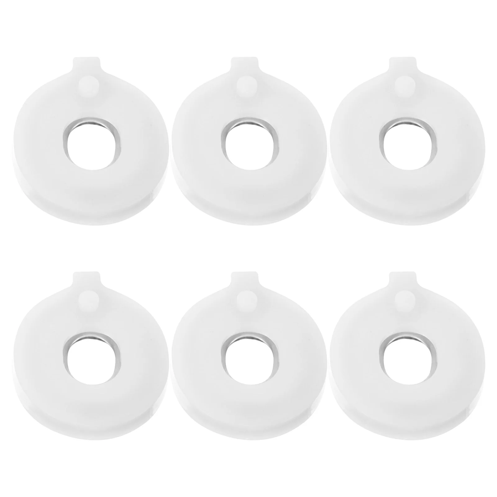 6 Pcs Horn Musical Instrument Spring Drag Trumpet Valve Plates Washers Repair Kit Guides White Gaskets for Repairing Trumpets