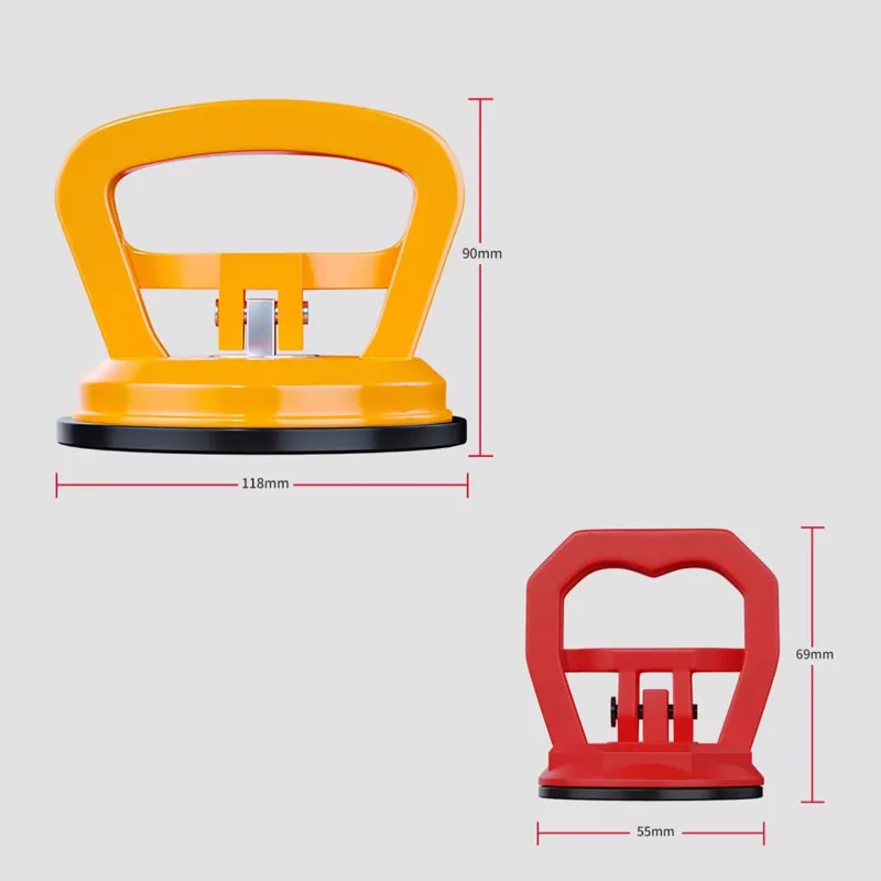 2 portable aluminum alloy ceiling absorbers, multifunctional manual tools, suction cups, heavy-duty ceramic tile suction cups