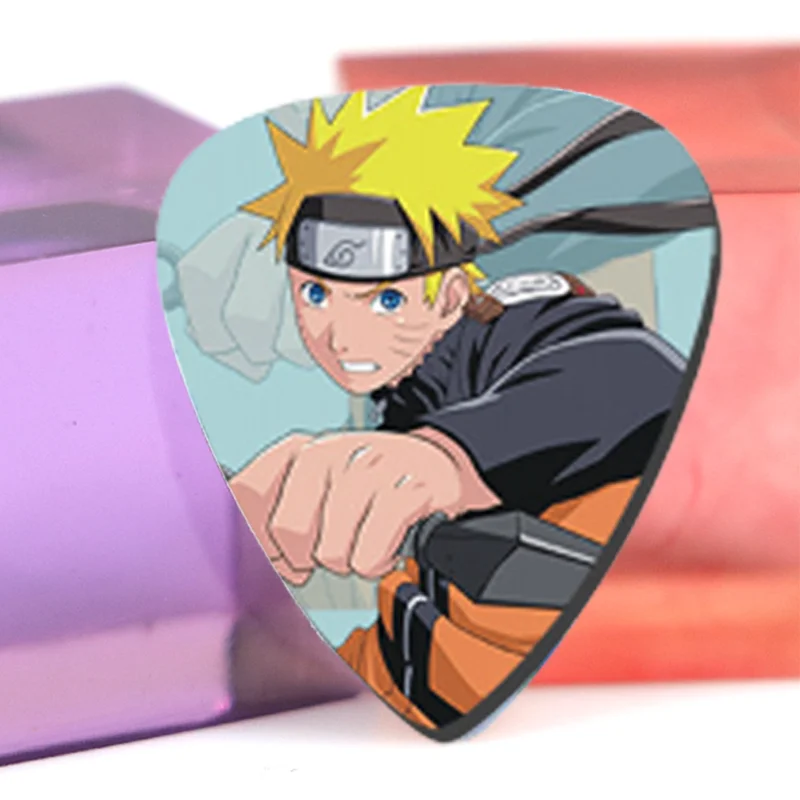 10 Stück Naruto-Gitarrenplektren, niedliche Anime-Akustikgitarre, Bass, Ukulele, Instrumentenzubehör, Zubehör für Musikliebhaber, Geschenke