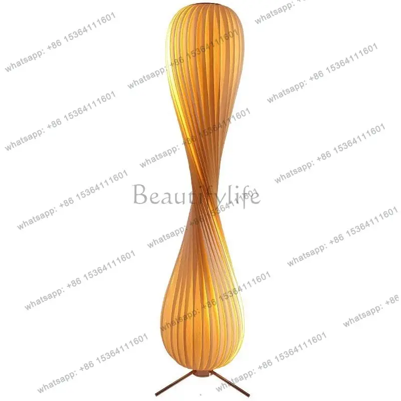 Medieval floor-to-ceiling luminous ornament wabi wind designer living room bedroom homestay ornament