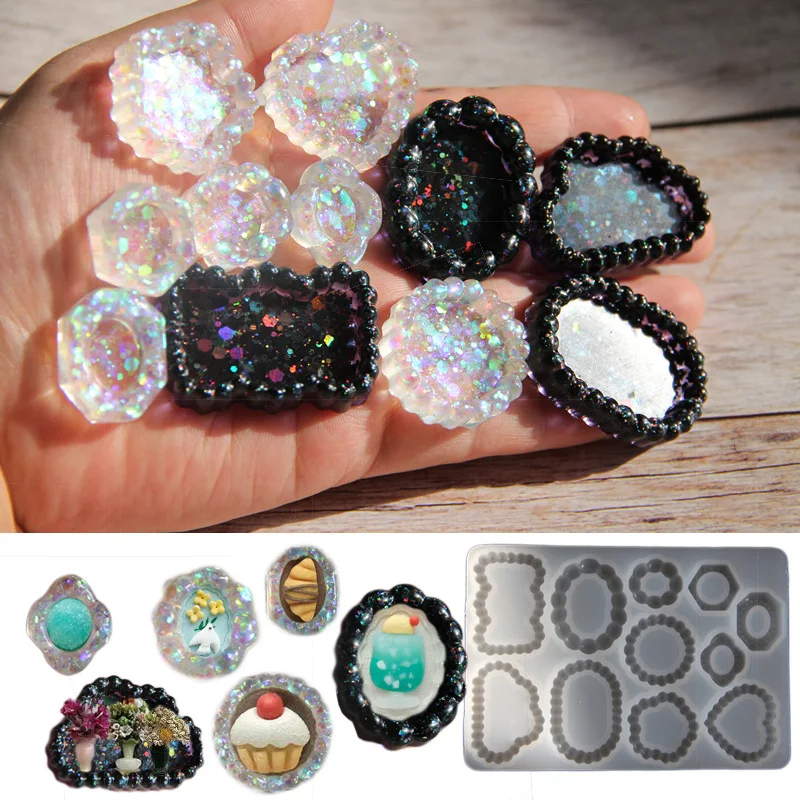 

Пузырьковое облако, овальная основа для ювелирных изделий, силиконовая форма для смолы, брошь «сделай сам», полимерные ювелирные украшения, формы из смолы