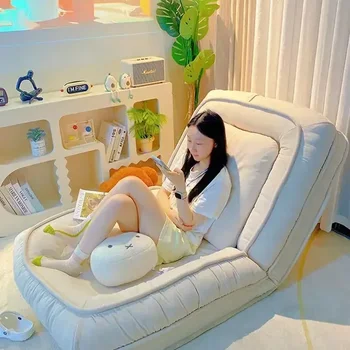 편안한 접이식 소파 이불, 다다미 매트리스, 인견 둥지, 누운 수면, 발코니 침실에 적합, 단일 이중 사용 소파 침대 의자 매트 