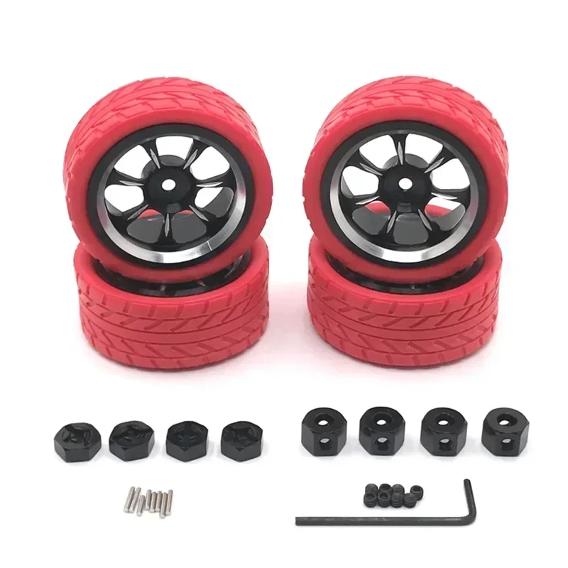 

WLtoys WPL MN Модель LC 1/18 1/16 1/14 1/12 RC Автомобиль Универсальные модифицированные металлические колеса, крутые многоцветные детали для обновления кожи шин