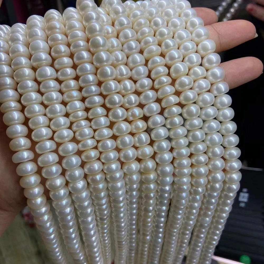 

AAA Bread Shape Natural Freshwater Pearls High Quality Loose Spacer Beads for DIY Jewelry Making Necklace Bracelet Accessories
