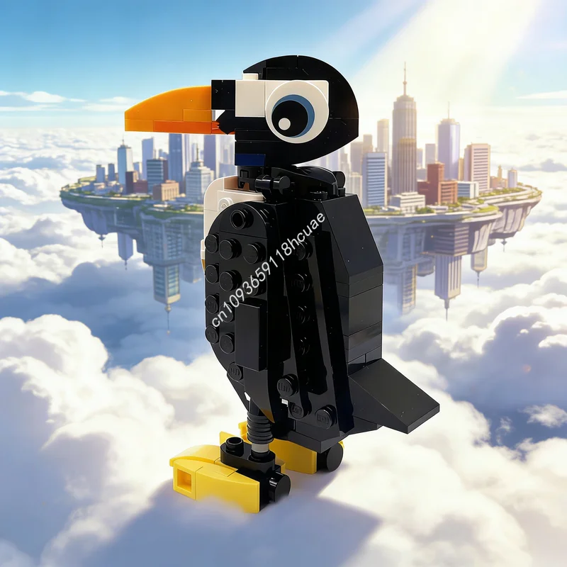 

Набор конструктора MOC «Пингвин» (113 деталей), модель 3 в 1, архитектурные строительные блоки, DIY, креативный подарок на Рождество, развивающая игрушка для детей