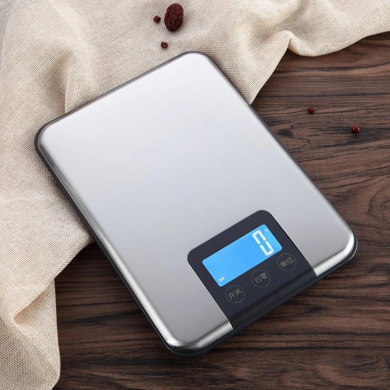 Bilancia elettronica da 5Kg in acciaio inossidabile bilancia da cucina per alimenti ad alta precisione bilancia da cucina digitale per cottura domestica