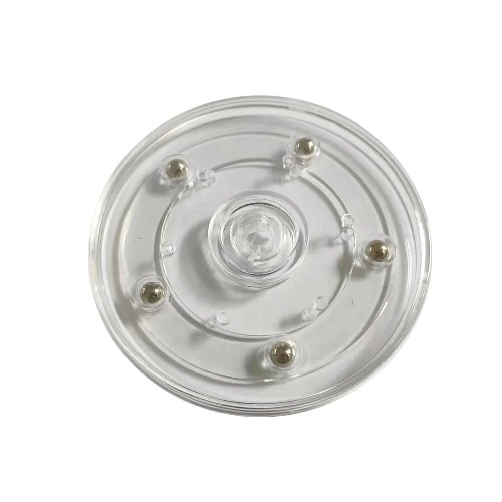 360 Rotating Acrylic Turntable Round Base Multifunctional Transparent Round Base Transparent Turn Table Lazy Susan Jewelry Decor