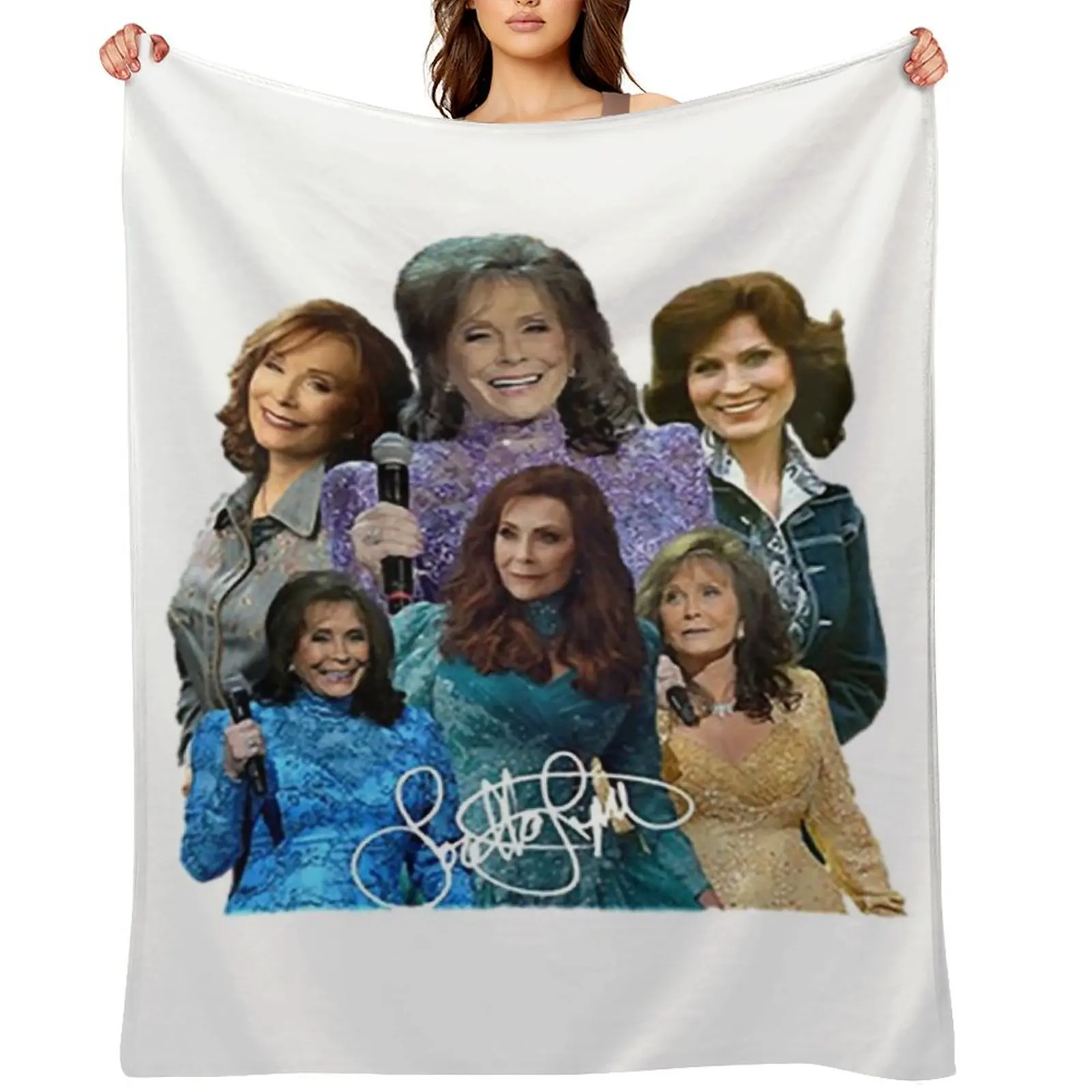

rip loretta lynn- loretta lynn Throw Blanket Hairys For Sofa Thin Custom Beach Blankets