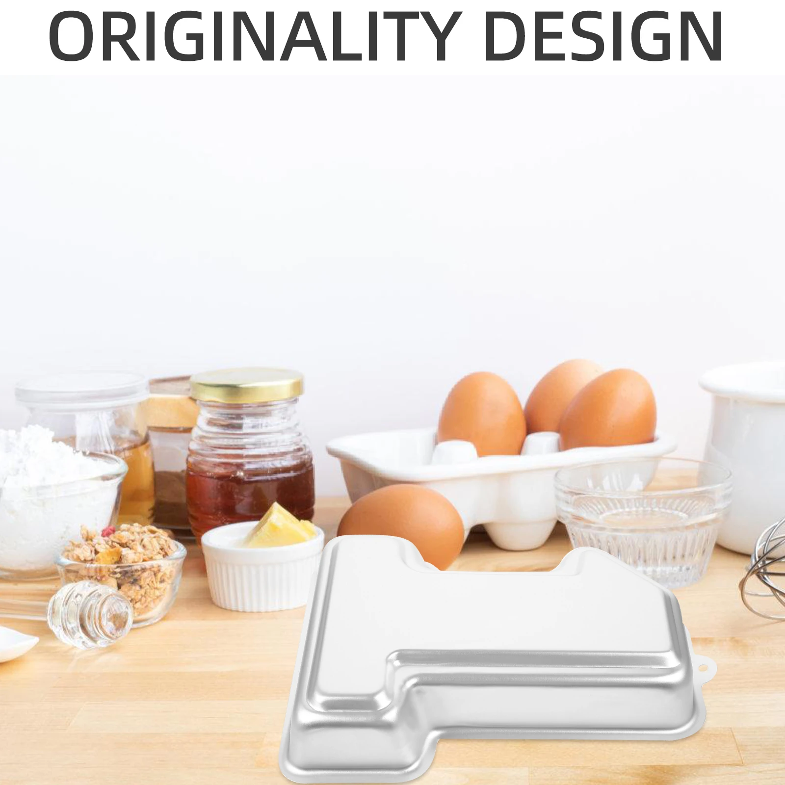 

Number 1 Shaped Cake Mold Metal Baking Pan For Cakes Mousse Pastries Microwave Usable Baking Accessories Household Kitchen Tool