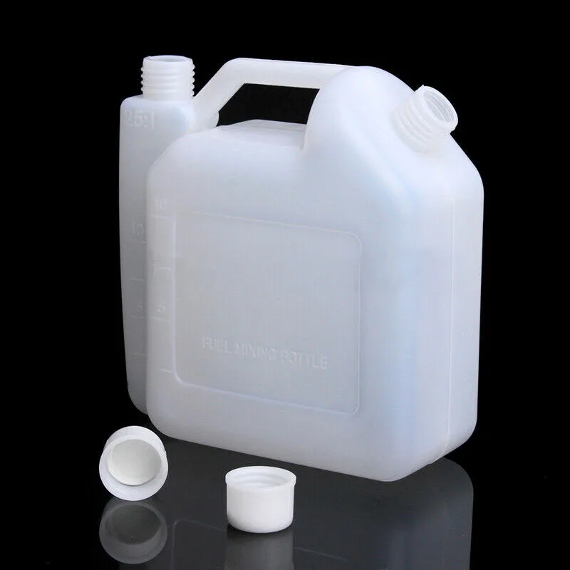 Botella mezcladora práctica de alta calidad, soporte para tanque de cortacésped, combustible de plástico, aceite de gasolina para recortadoras de motosierras