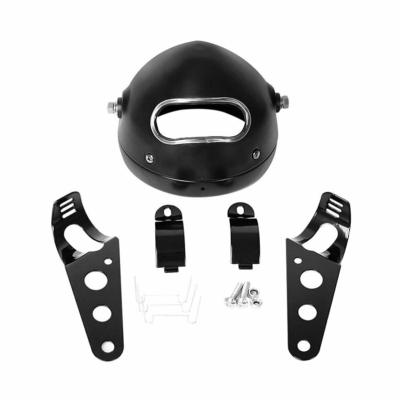 AU16-5.75 Inch Headlight Lamp Housing, Universal Motorcycle Headlight Lampshade With Mounting Bracket