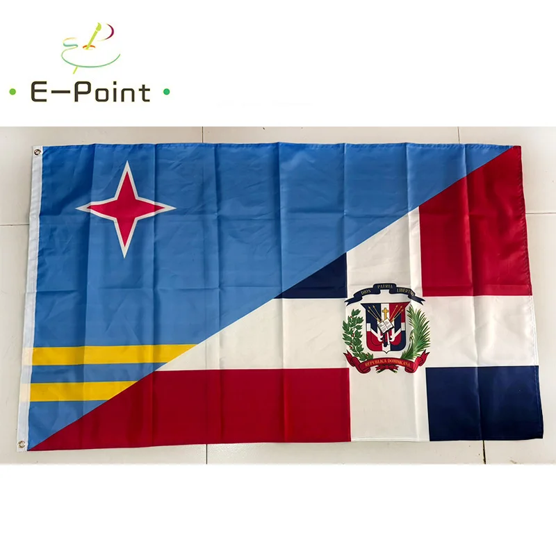 Dominican Republic Aruba Friendship Flag 2ft*3ft (60*90cm) 3ft*5ft (90*150cm) Size Christmas Decorations for Home Banner