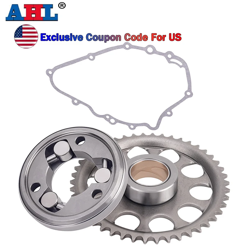 Motorcycle One Way Bearing Starter Clutch Gear & Flywheel & Gasket For KAWASAKI ER-5 ER500 Ninja 500 EX500A 500R EX500D EN500