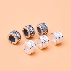 S925 Sterling Silver Jewelry Accessories Retro Auspicious Cloud partition piece handmade DIY making bracelet beaded material
