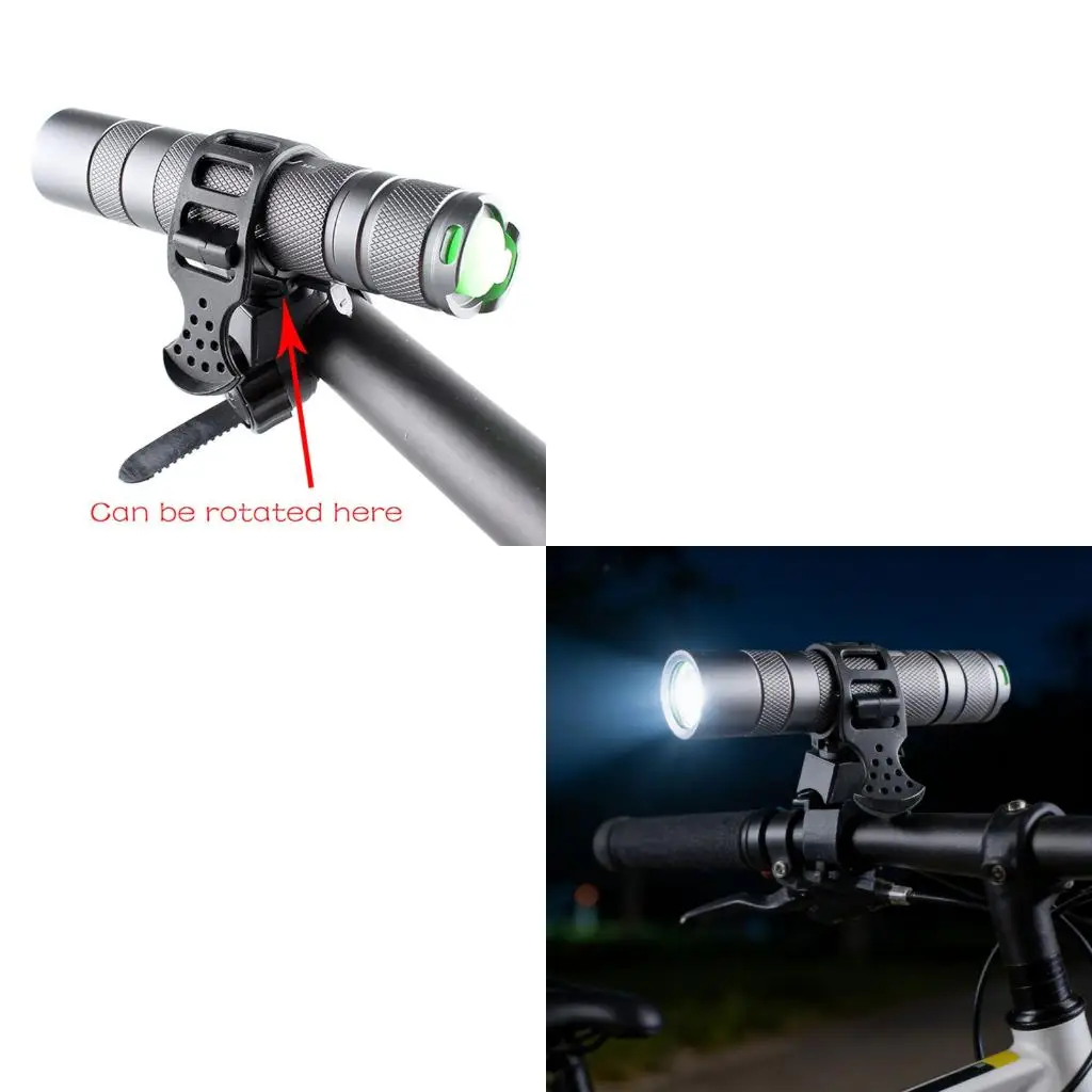 Q39E Bicycles handlebars Light Brackets Torches Mount Clamps clip Easy Installation