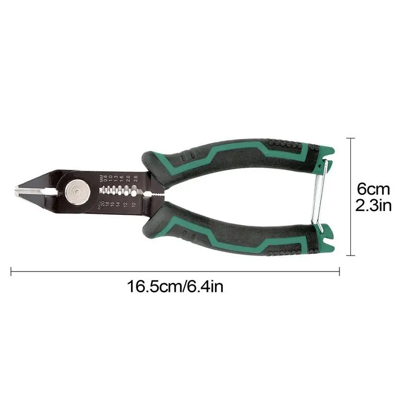 Alicates Pelacables de 6 pulgadas, cortador de pelado automático, prensado de cables, herramientas de reparación de electricista, herramienta pelacables, herramientas manuales