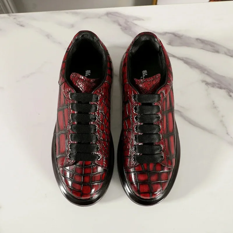 Men\'s Walking Men Casual Shoes Leather Sports Male Lining Wear-resistant Sneakers кроссовки мужские мужская повседневная обувь