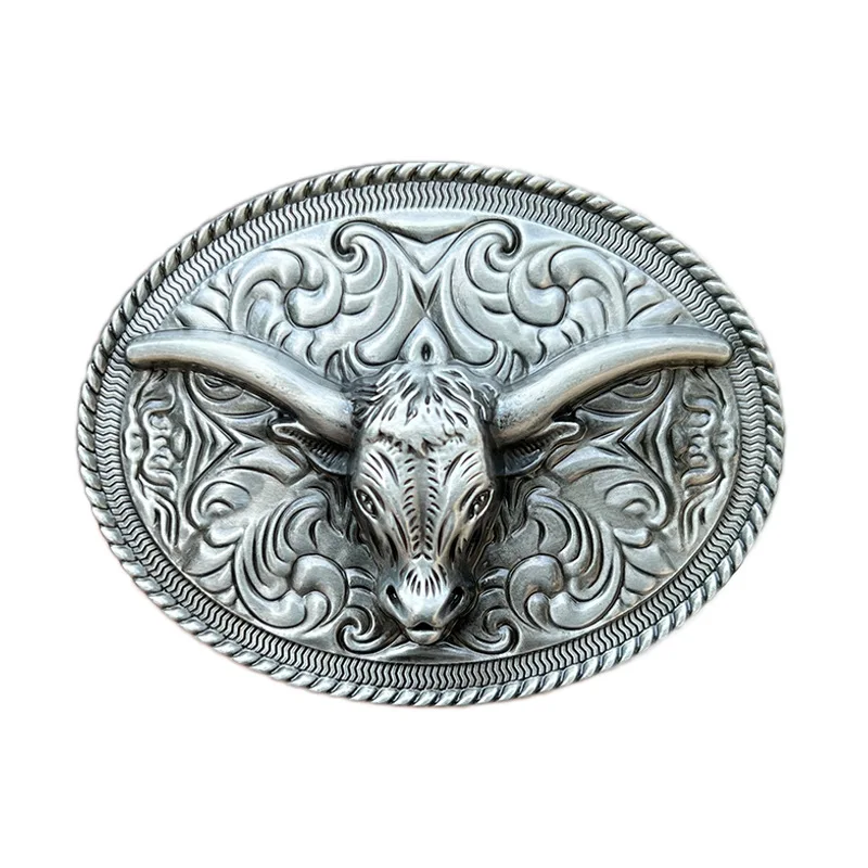 Bull belt buckle