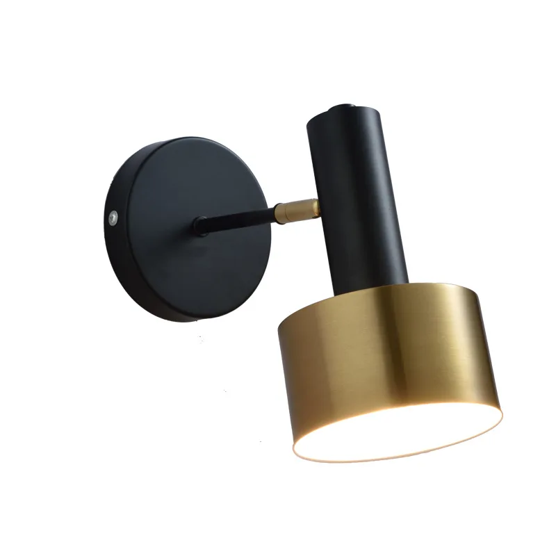 

Modern Simple Bedhead Advanced Sense of Medieval Bedhead Nordic Circular Creative New Staircase Bedroom Wall Lamp