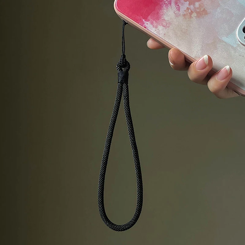 

Ремешок для мобильного телефона, короткая веревка на запястье, усиленная цветная подвеска ручной работы, женские и мужские аксессуары, ремешок с защитой от потери