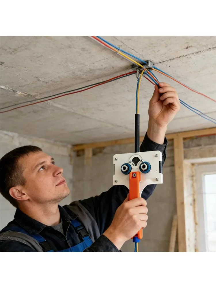 Ściągacz do kabli, wytrzymałe ręczne narzędzie do przewodów, ściągacz do kabli 8mm dla elektryków, do rur, wąskich przestrzeni, ścian, podziemnych instalacji, centrum danych. — 2