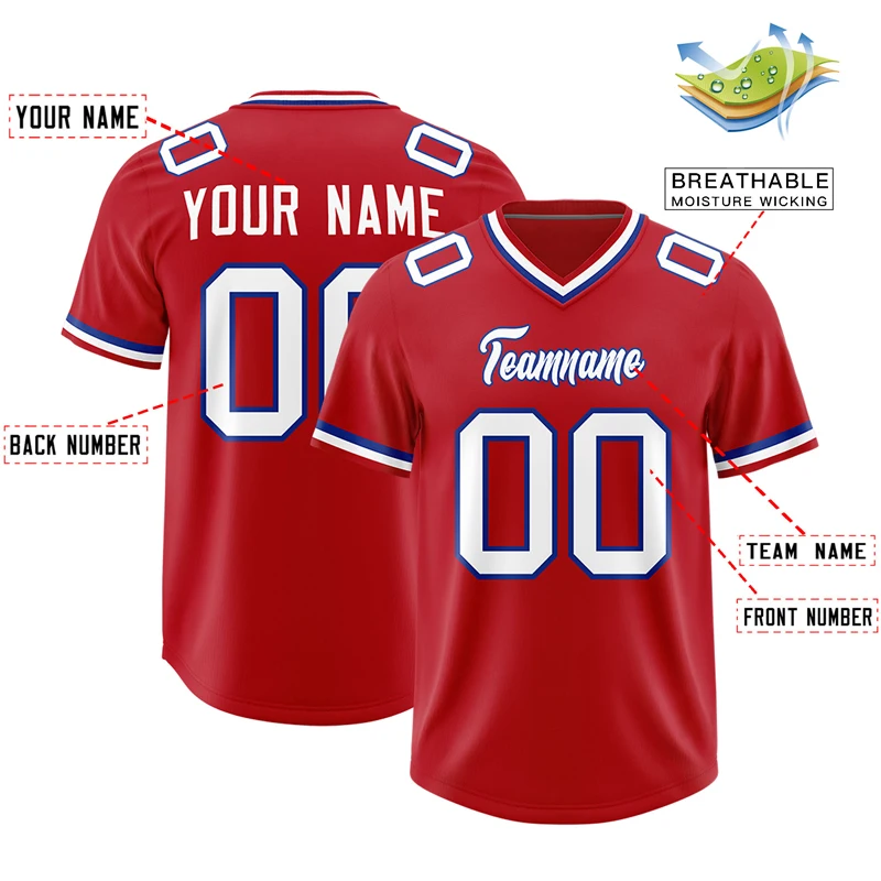 Custom Retro American Football Wear Personalized Printed Team Name Number Color for Men Women And Youth