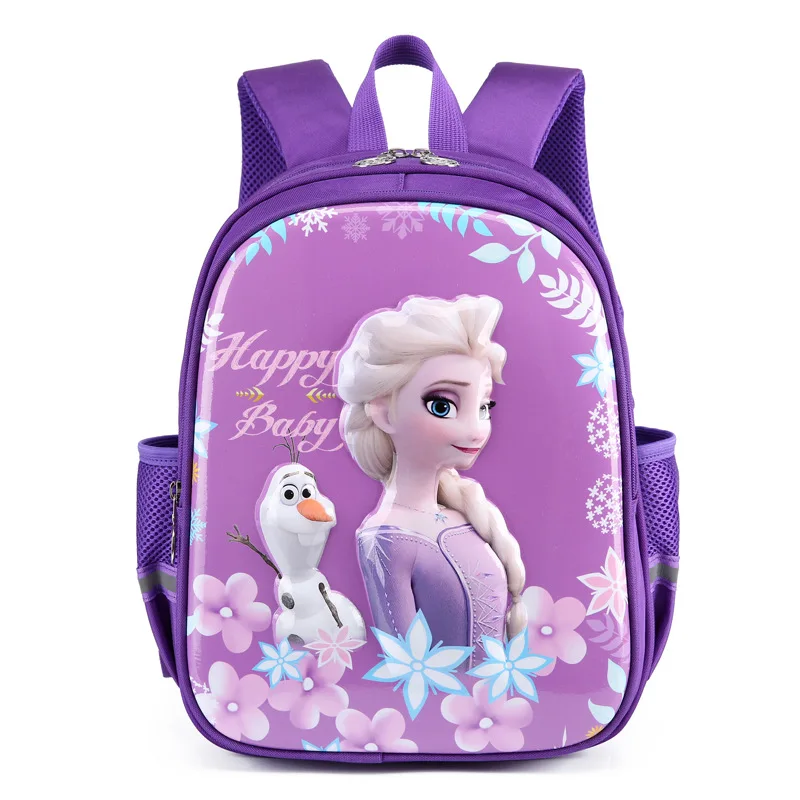 

2022 Disney Frozen School Bag For Girl Sofia Princess Elsa Anna Primary Student Shoulder Orthopedic Backpack Grade 1-3 Mochila