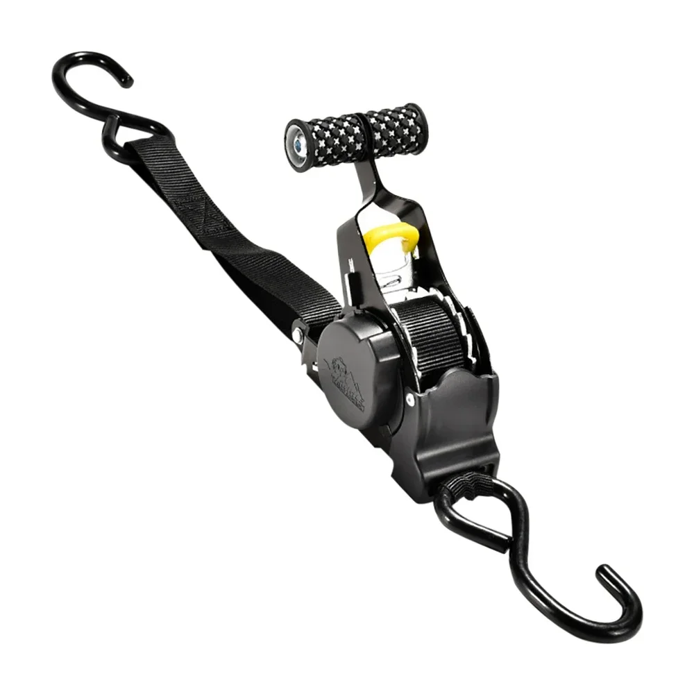 Automatic retractable ratchet strap, automatic retractable pack strap for motorbikes, convenience luggage straps