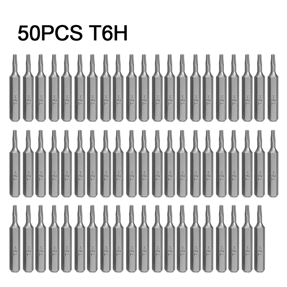 

50pcs Screwdriver Bits Accessories T25H Appliances T6H Assembly T7H Electric T8H Equipment T9H Household Tool New