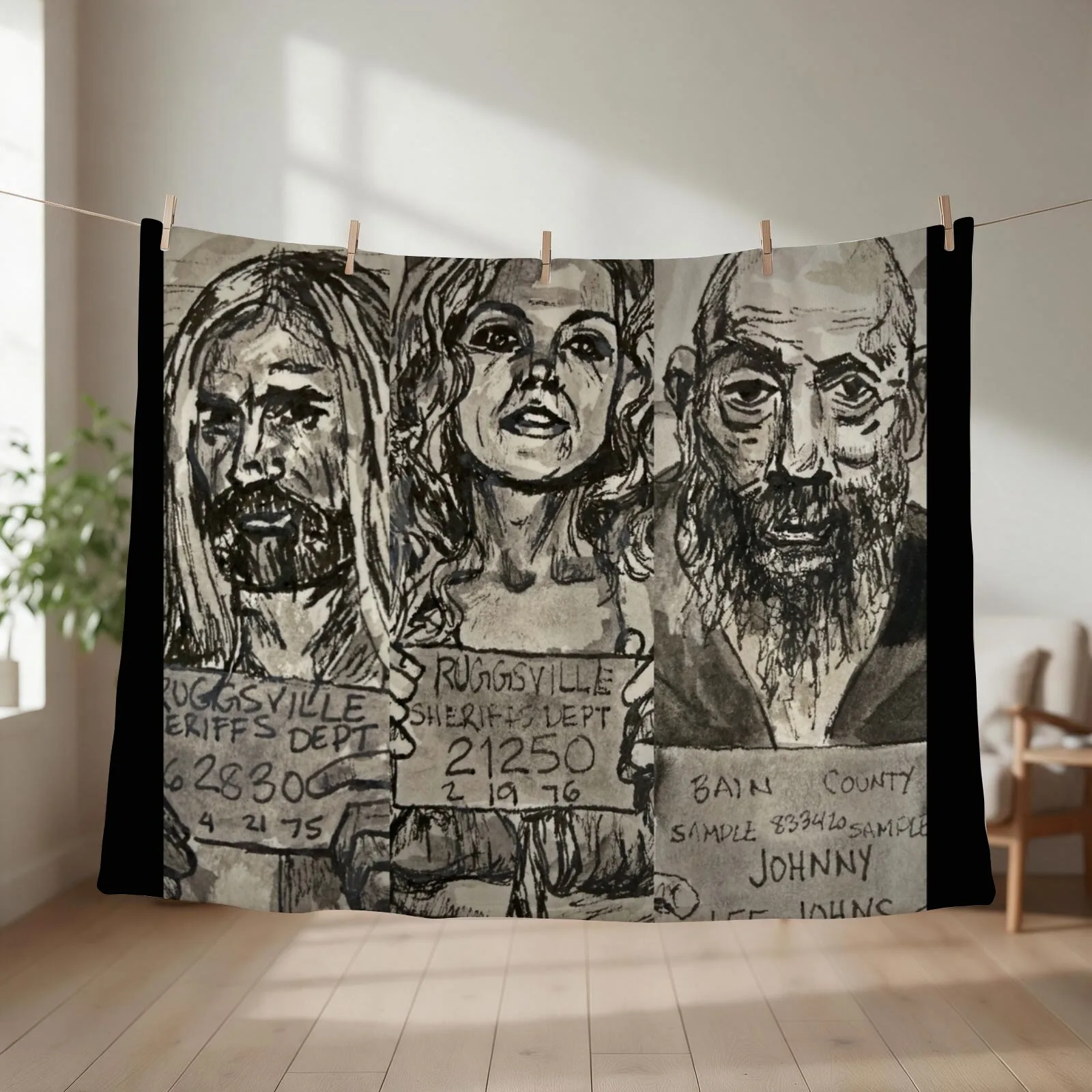 Devils Rejects Throw Blanket couch cozy soft plush fuzzy picnic outdoor blanket