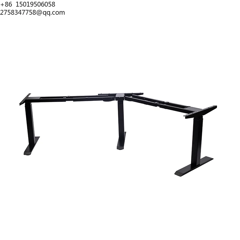 High Quality Modern Office Furniture Electric Height Adjustable Executive L Shape Study Computer Desk