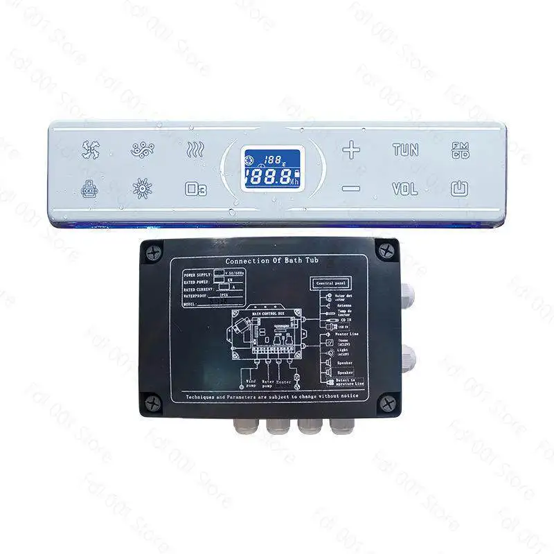 Bath Controller Whirlpool Jacuzzi, Acrylic Double Surf Massage B12/H12 Constant Heating
