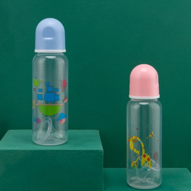 

Lightweight Baby Bottle with Different Patterns 250ml Baby Bottles Baby Feeding Pacifier Bottle Quality Plastics Produced 15UB