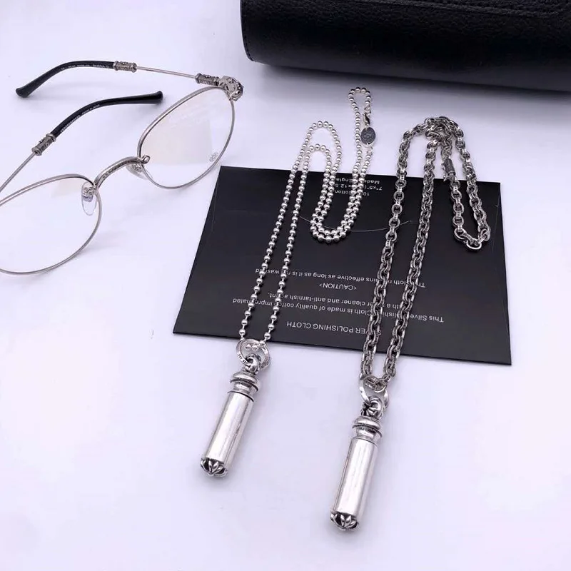 

Europe and America can open cross silver bullet necklace pendant for men's domineering jewelry necklace minimalist pendant for w