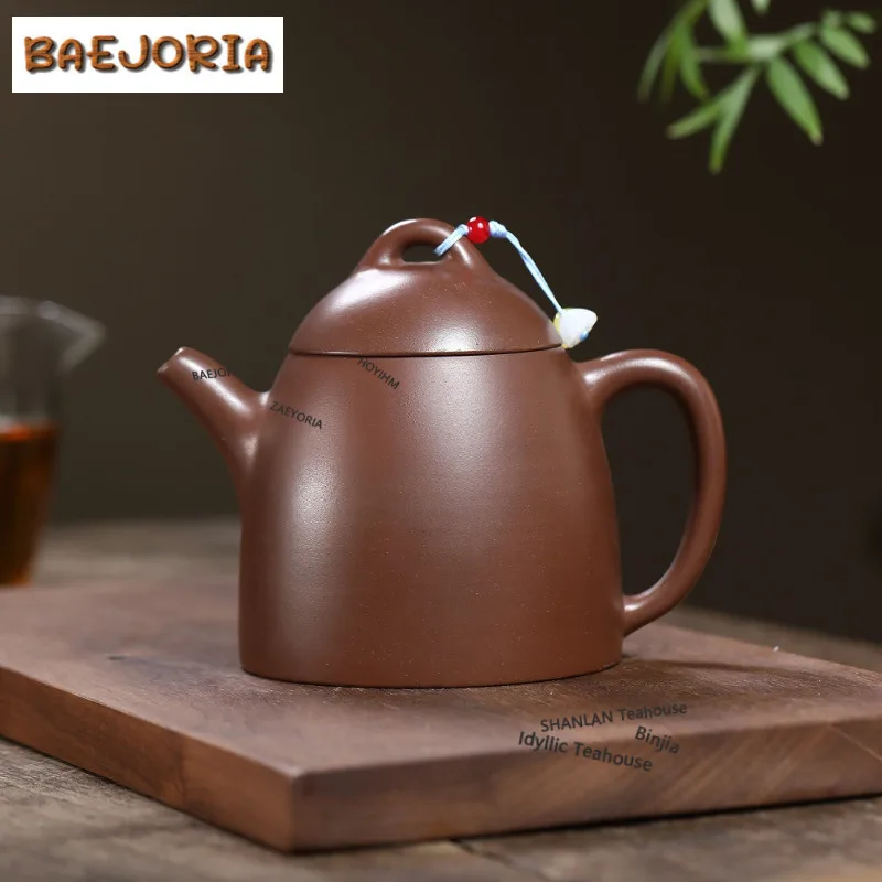 

400ml Vintage Yixing Purple Clay Teapots Handmade Qin Quan Pot Raw Ore Purple Mud Kettle With Filter Zisha Tea Set Tea Services