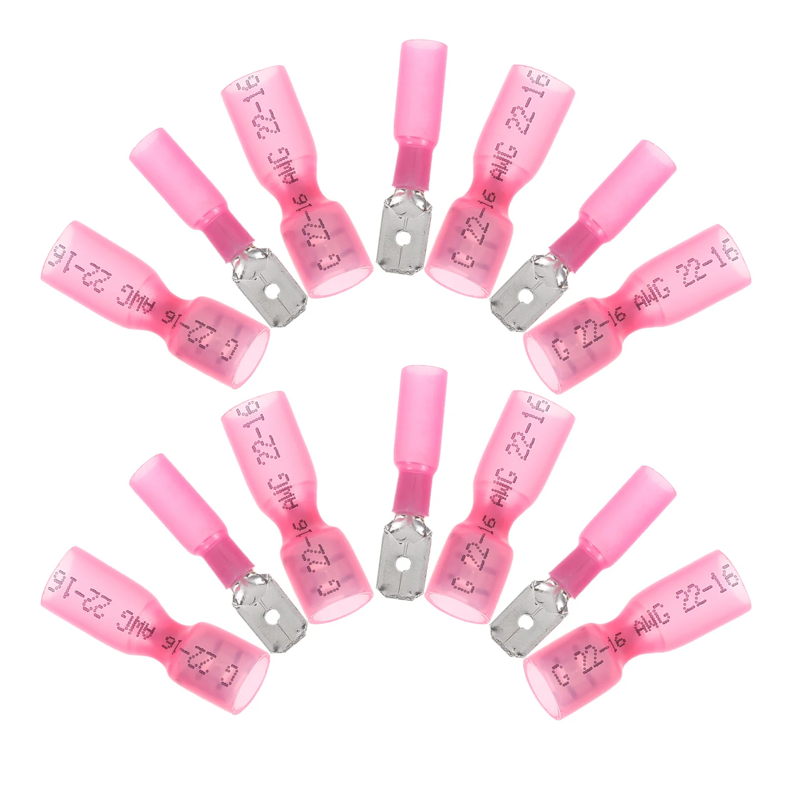 

50 пар изолированных электрических обжимных разъемов, полностью изолированные мужские и женские лопаты, водонепроницаемые быстроразъемные клеммы для проводов, комплект