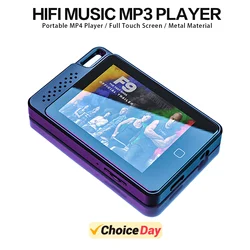 2024 High Quality HiFi Music MP3 Player Bluetooth 5.0 Touch Screen Multifunctional MP4 Video Player Portable FM/E-Book/Recording