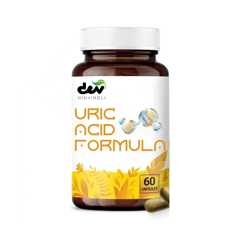 Cápsula de fórmula de ácido úrico: antioxidante que contiene cereza ácida en polvo, cúrcuma, perejil y apio - vegano, sin OGM