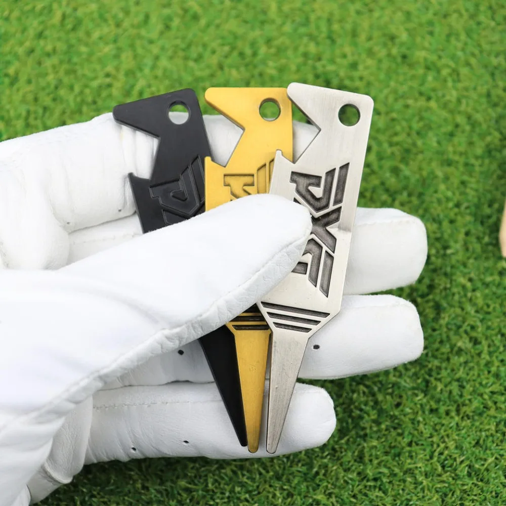 Supplies Golf Green Fork Zinc Alloy Ball Fork Bottle Opener Ball Mark Three-in-one Turf Repair Tool Golf Supplies