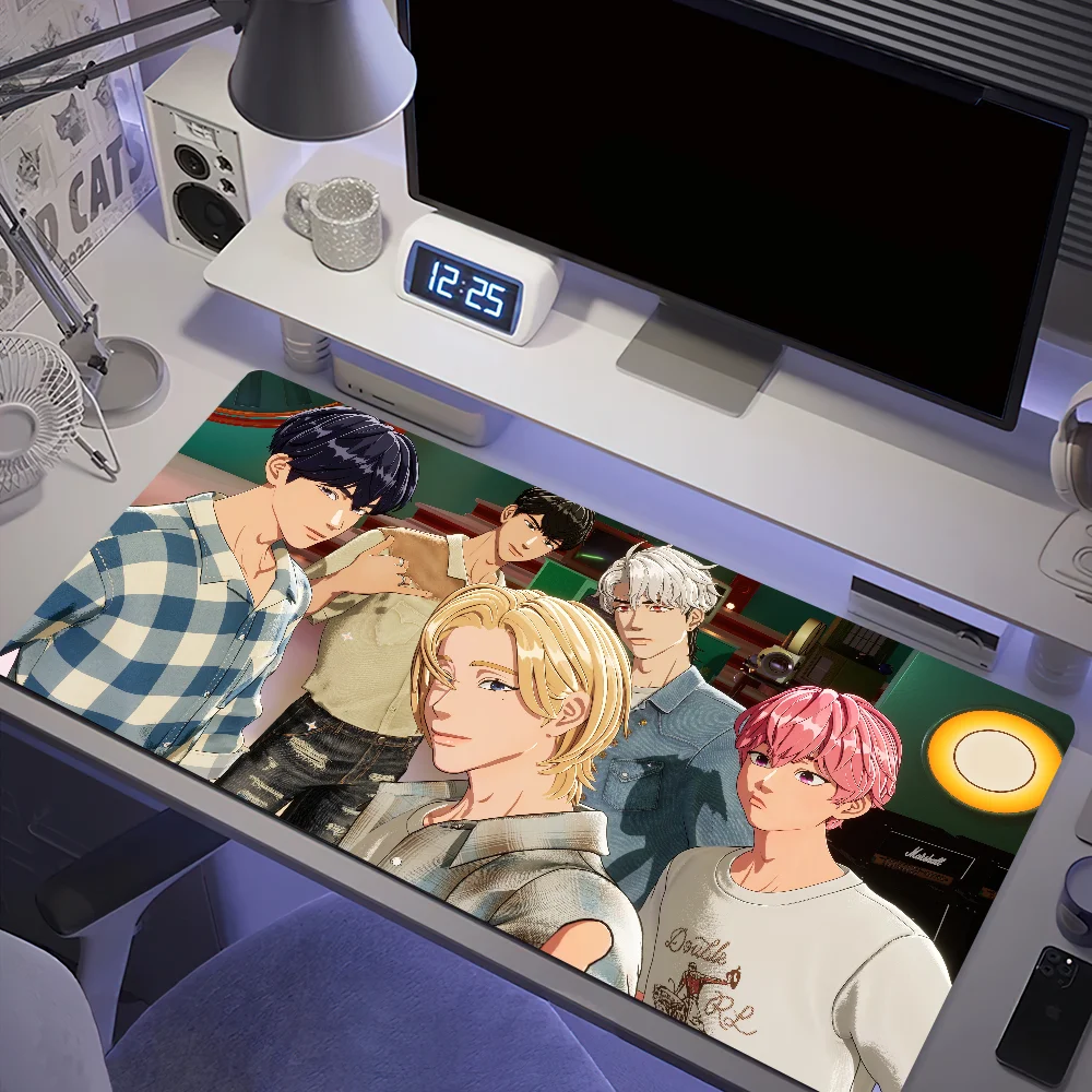 Virtual Boy Group P-PLAVEs ASTERUM Kpop por qué para juegos, ordenador, teclado grande, alfombrilla grande para ratón de oficina, alfombrilla antideslizante de goma para PC