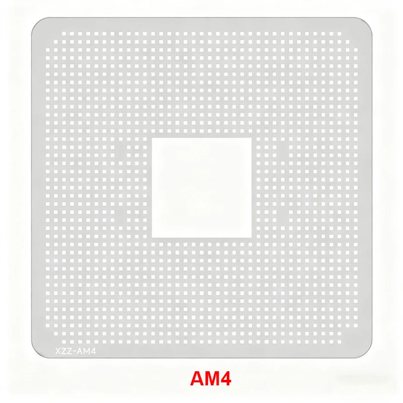 Computer Motherboard BGA Reballing Stencil For Intel LGA 1151/1155/1156/1200/1700/1851/AMD AM4/AM5 CPU Socket Solder Steel Mesh