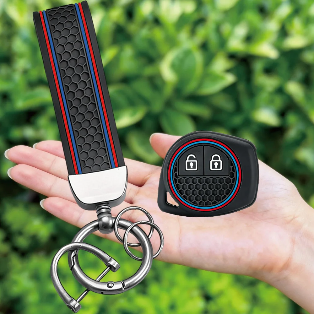 Keychain Auto Remote Key Case For Suzuki Swift Liana Aerio Jimny Samurai Amagatarai Grand Vitara Engines Silicone Key Cover