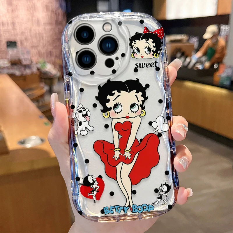 Custodia Sexy Girl B-Bettys per iPhone 16 E 15 Pro Max 14 13 12 Mini 11 Pro Max XS X 8 7 Plus Cover antiurto in silicone morbido Funda